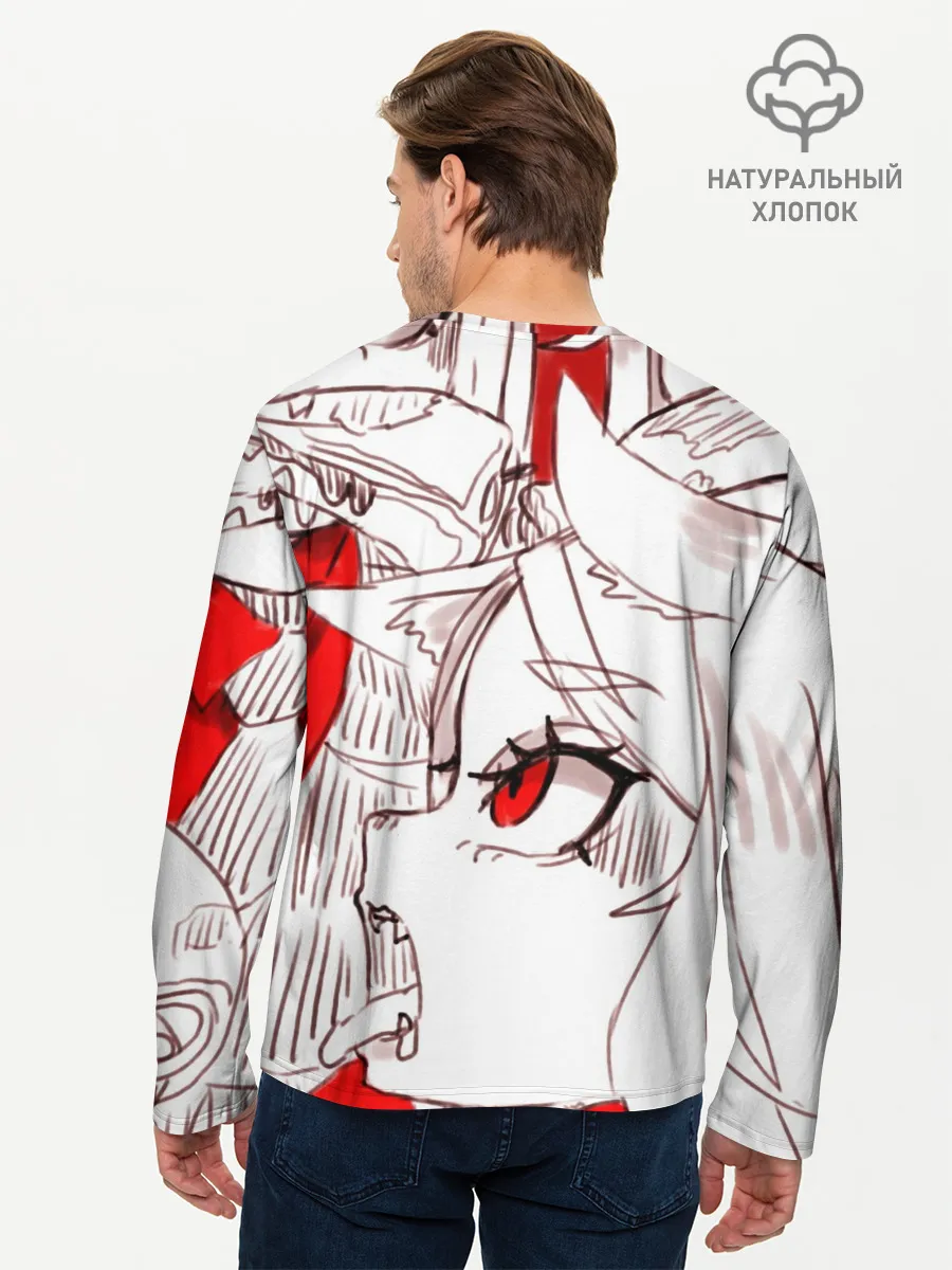 Мужской лонгслив базовый / Люцифер. HELLTAKER