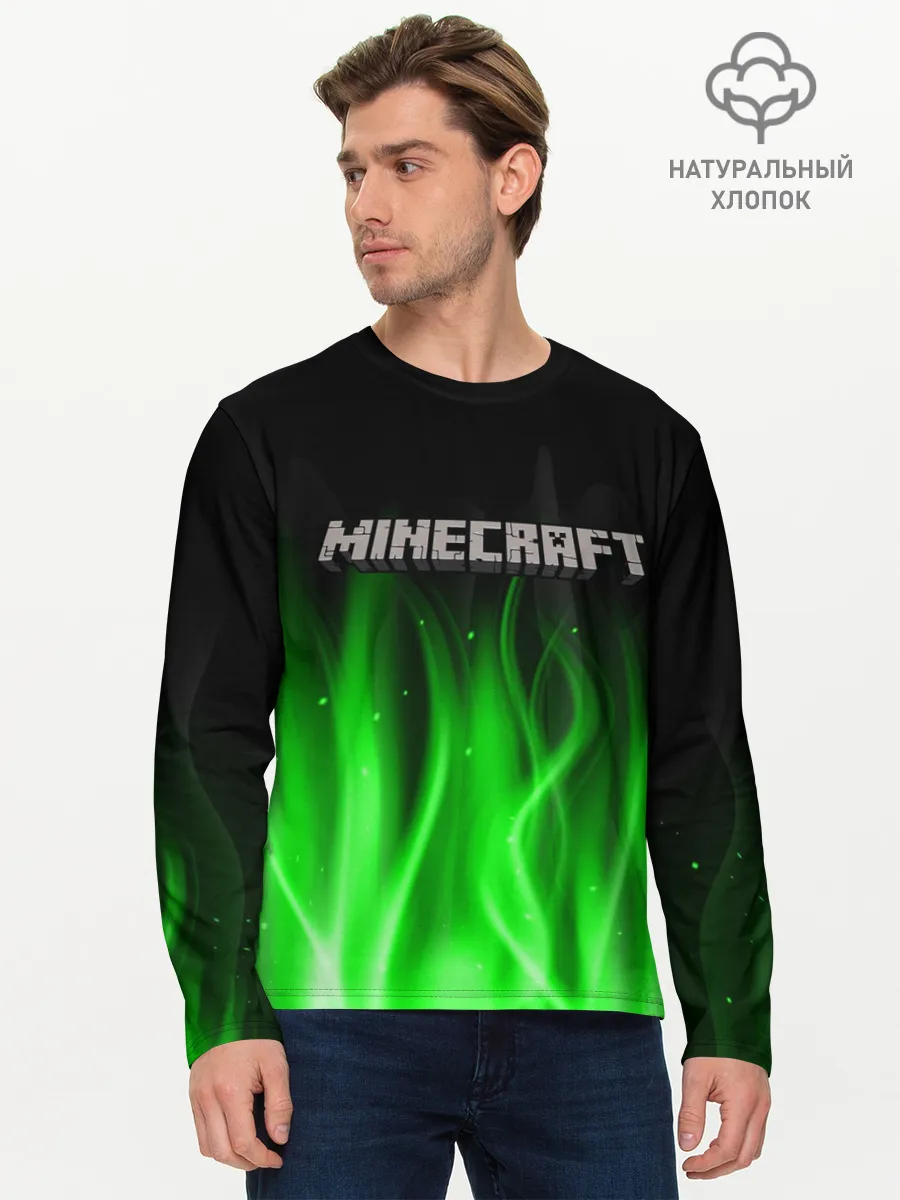 Мужской лонгслив базовый / MINECRAFT