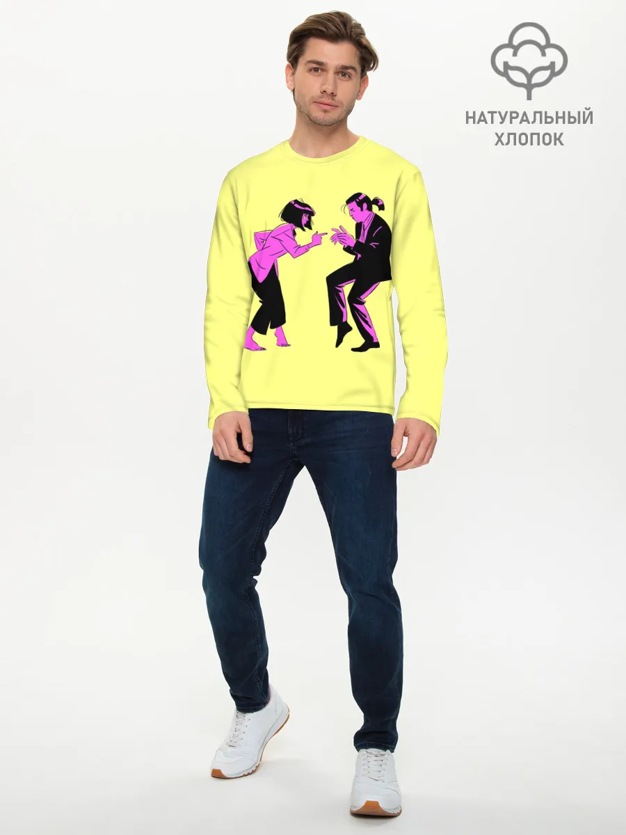 Мужской лонгслив базовый / Криминальное чтиво