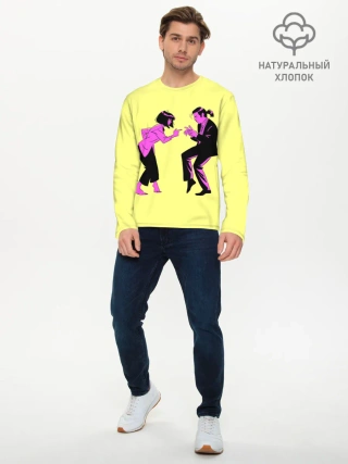 Мужской лонгслив базовый / Криминальное чтиво