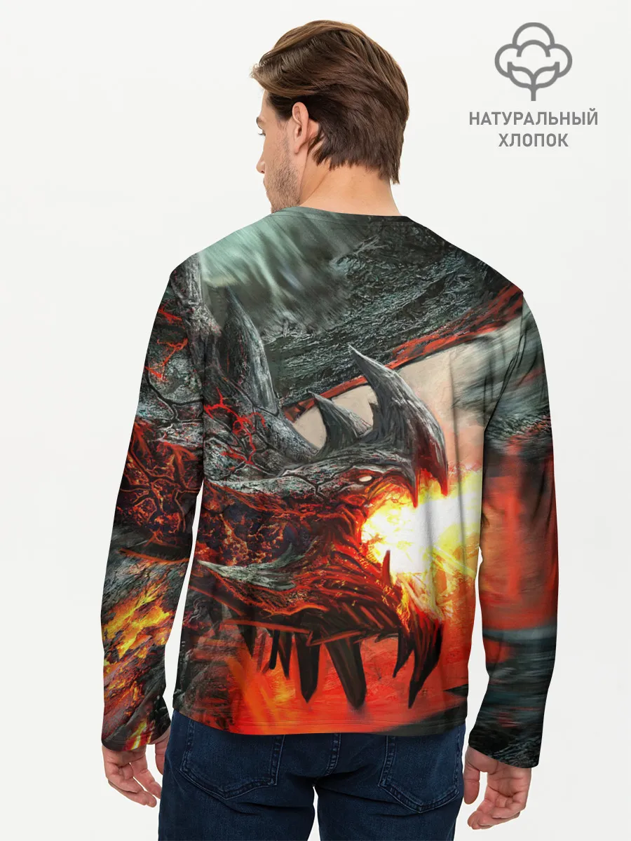 Мужской лонгслив базовый / Дракон | Dragon