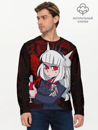 Мужской лонгслив базовый / HELLTAKER LUCIFER