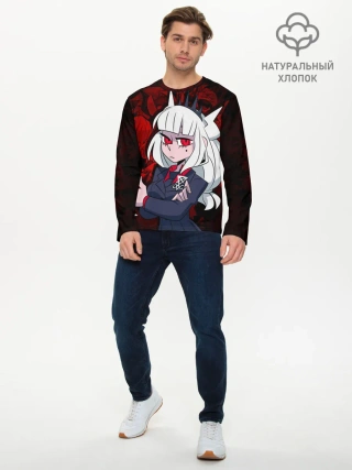 Мужской лонгслив базовый / HELLTAKER LUCIFER