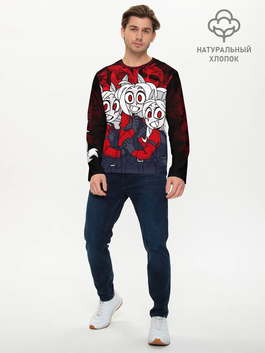 Мужской лонгслив базовый / HELLTAKER CERBERUS