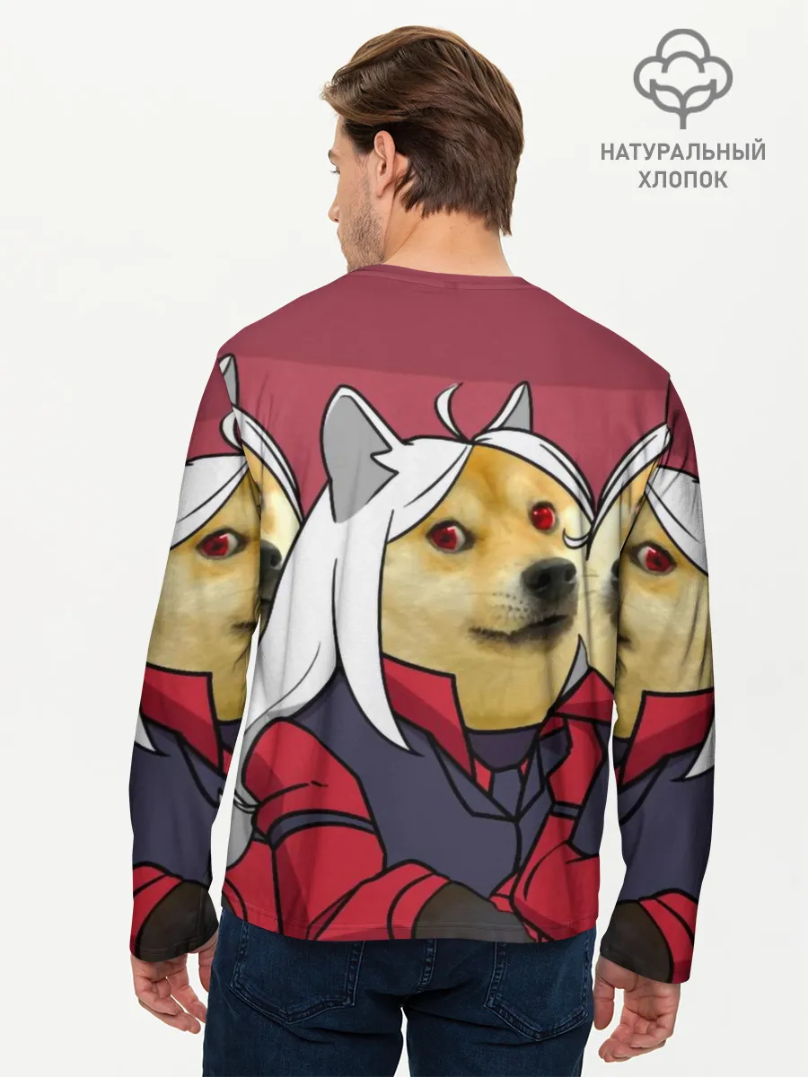 Мужской лонгслив базовый / ХЕЛЛТЕЙКЕР ДОГГО