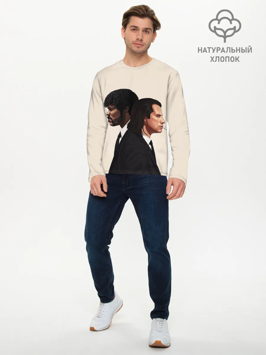 Мужской лонгслив базовый / Криминальное чтиво