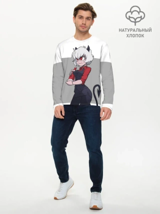 Мужской лонгслив базовый / Сердитая Малина. HELLTAKER