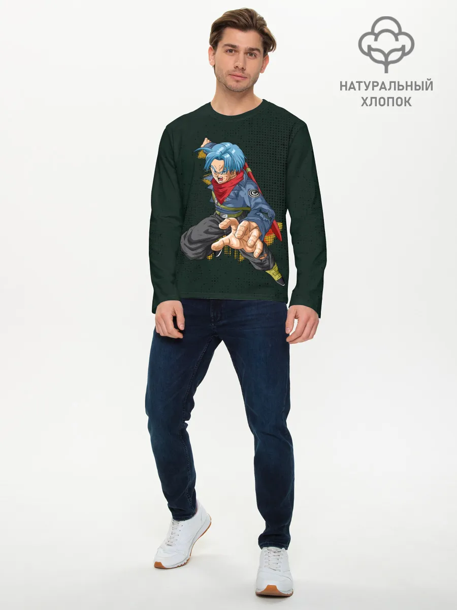 Мужской лонгслив базовый / Шар Дракона