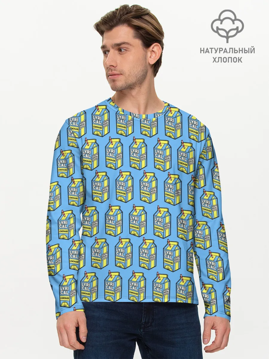 Мужской лонгслив базовый / Lyrical Lemonade Pattern