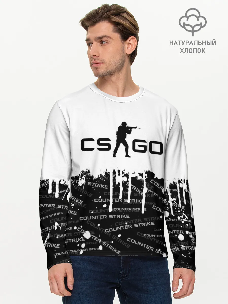 Мужской лонгслив базовый / COUNTER STRIKE