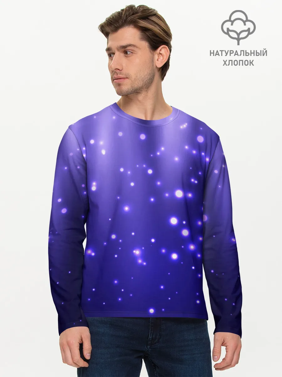 Мужской лонгслив базовый / Мерцающие Светлячки