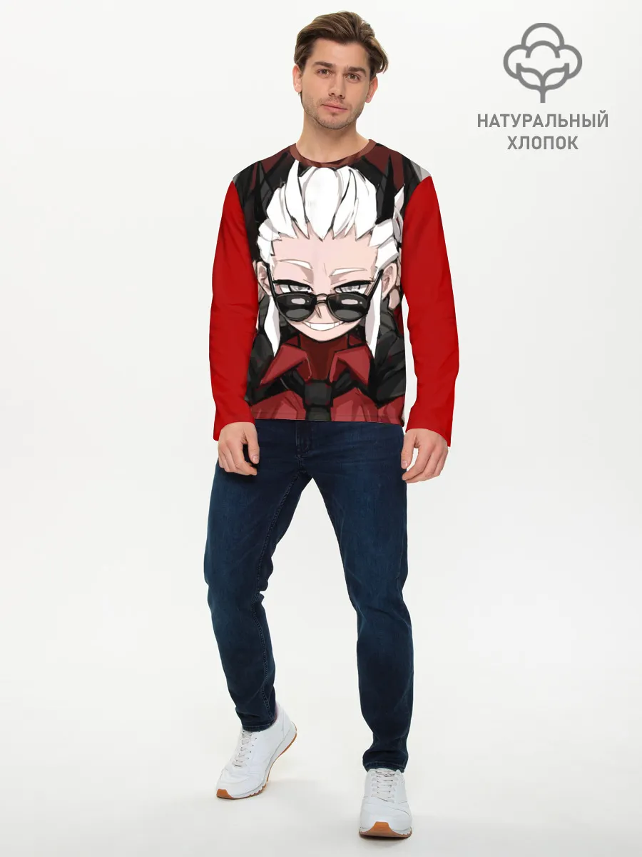 Мужской лонгслив базовый / Справедливость Хеллтейкер