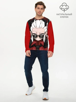 Мужской лонгслив базовый / Справедливость Хеллтейкер