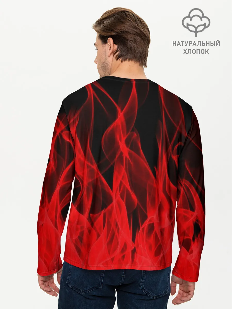 Мужской лонгслив базовый / Главный герой Helltaker