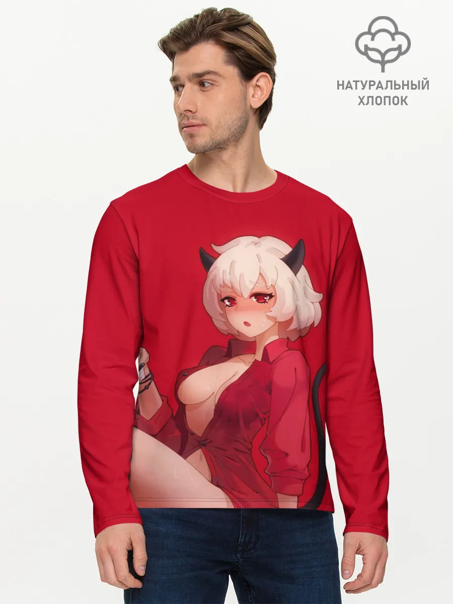 Мужской лонгслив базовый / HELLTAKER