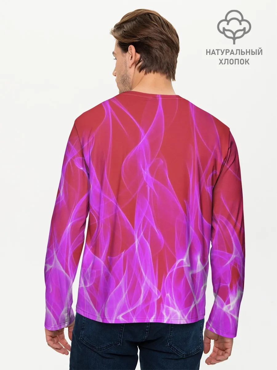 Мужской лонгслив базовый / HELLTAKER. Модеус в огне