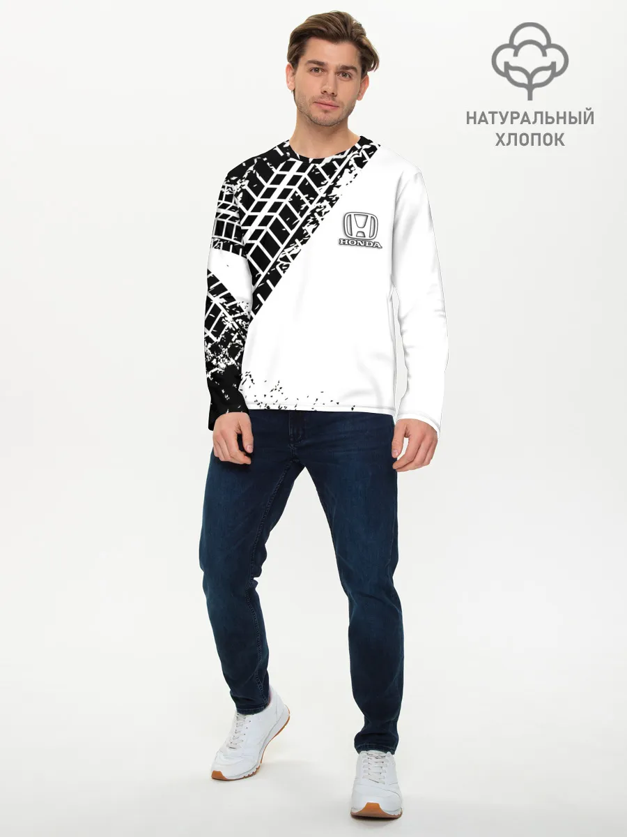 Мужской лонгслив базовый / HONDA