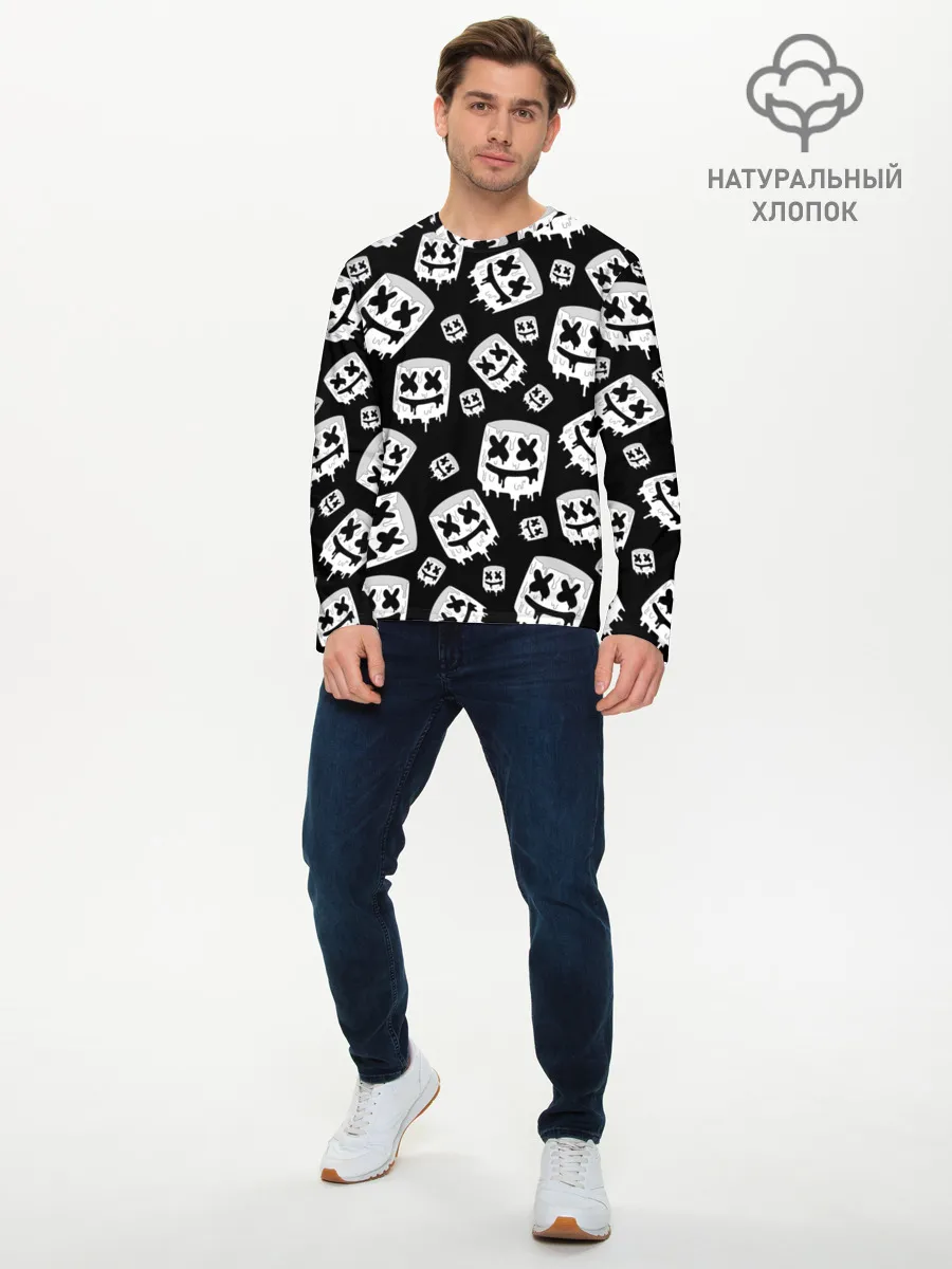 Мужской лонгслив базовый / MARSHMELLO