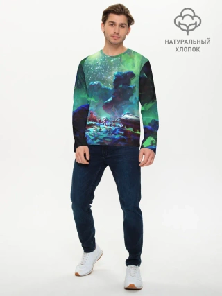 Мужской лонгслив базовый / КОСМОС:КОСМОНАВТ