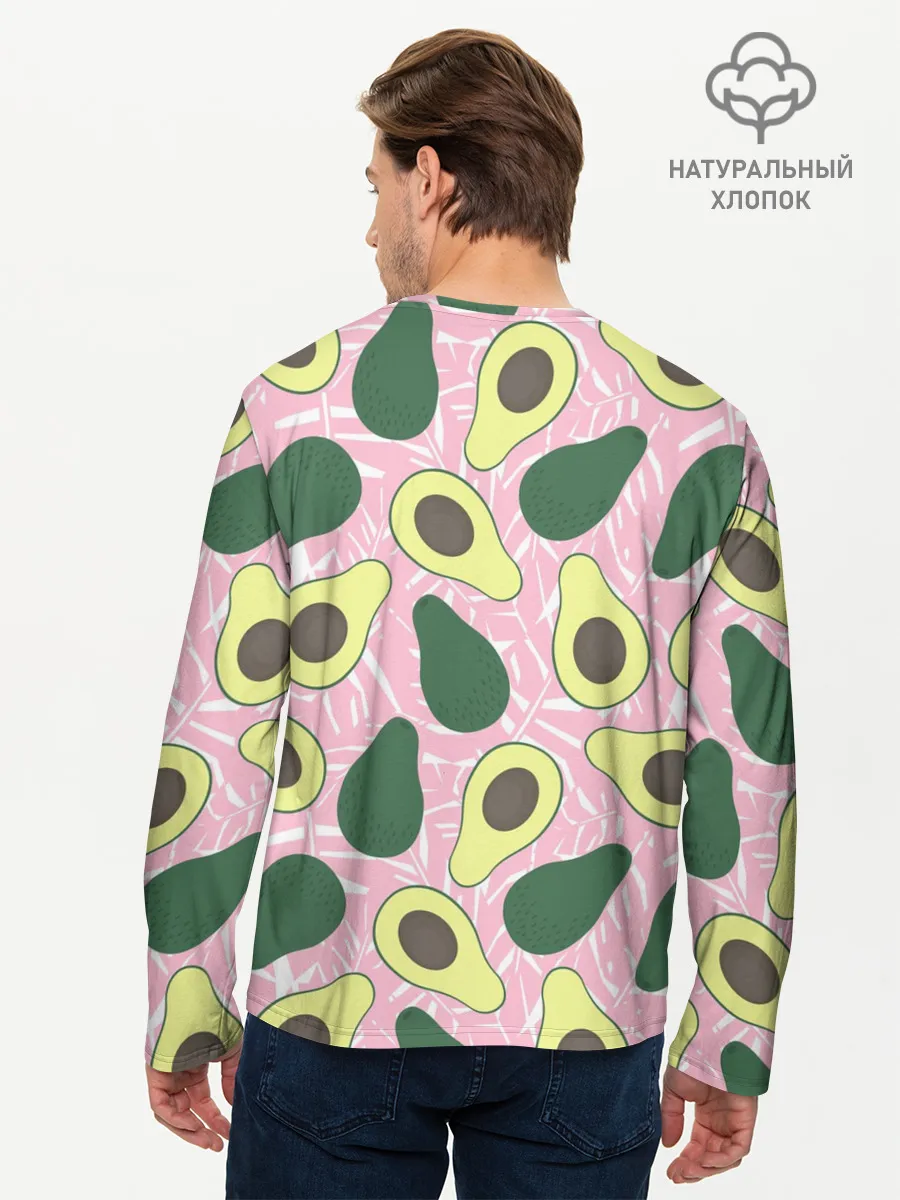 Мужской лонгслив базовый / avocado