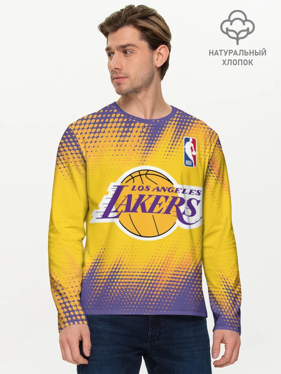 Мужской лонгслив базовый / Los Angeles Lakers
