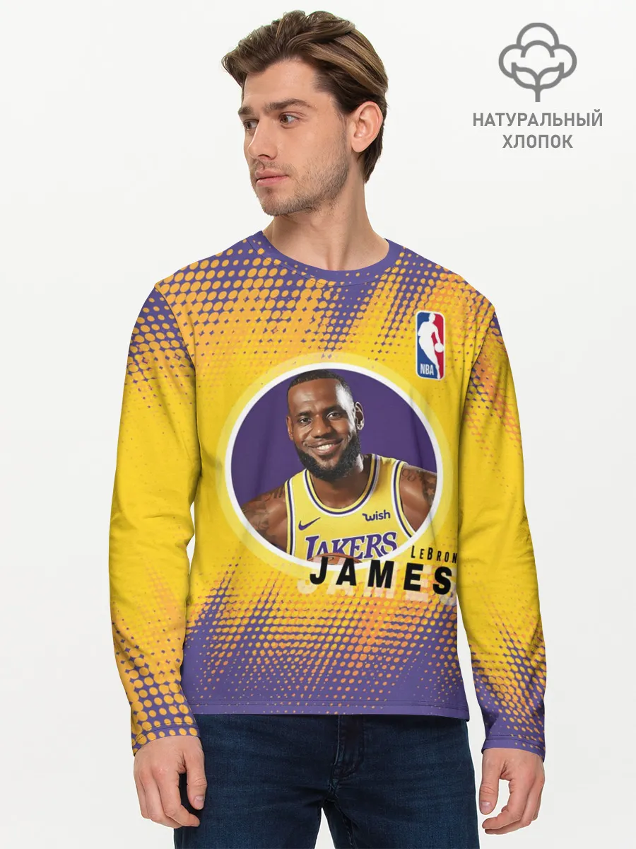 Мужской лонгслив базовый / LeBron James