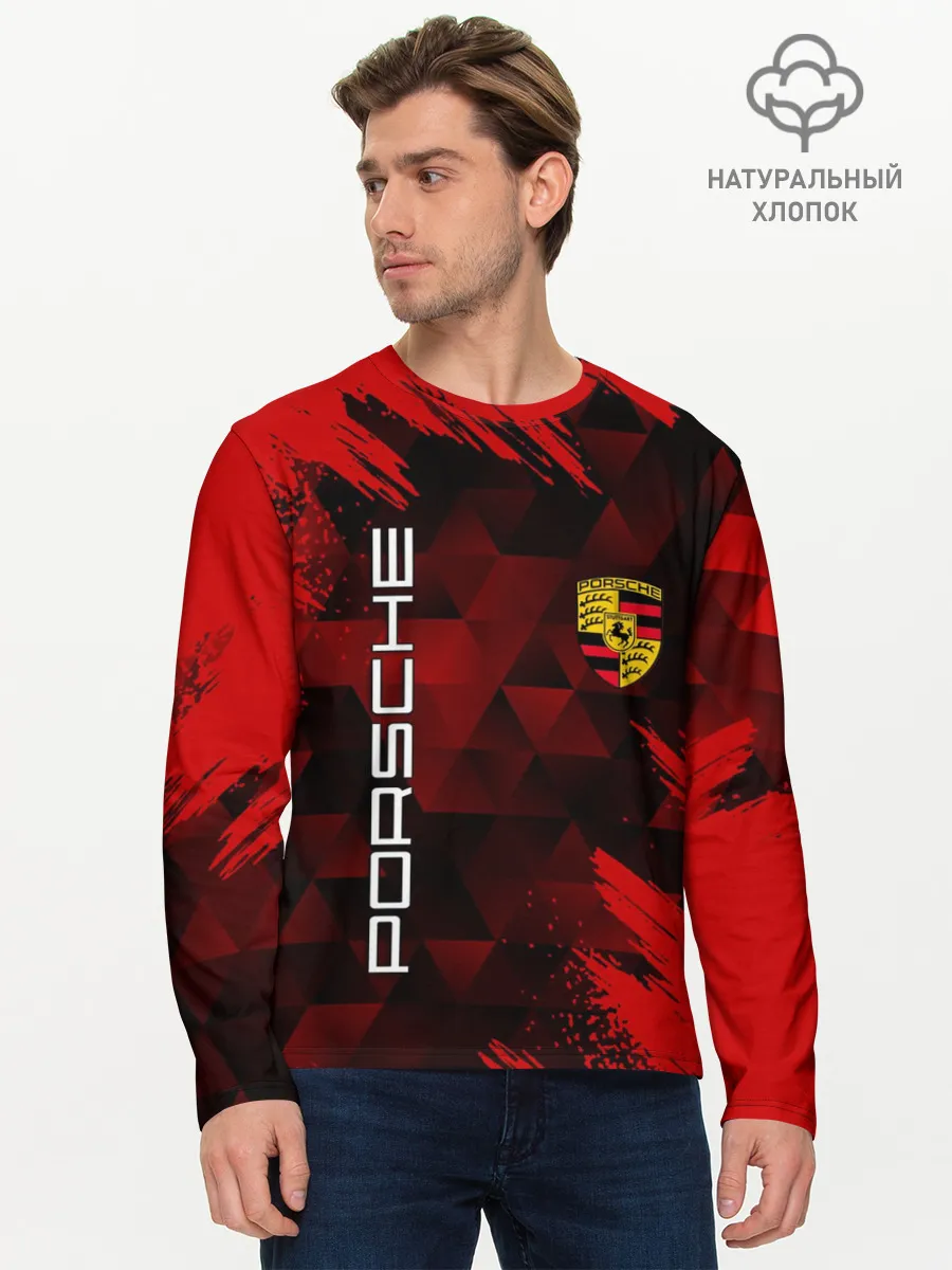 Мужской лонгслив базовый / PORSCHE
