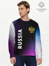 Мужской лонгслив базовый / RUSSIA / РОССИЯ