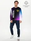 Мужской лонгслив базовый / RUSSIA / РОССИЯ