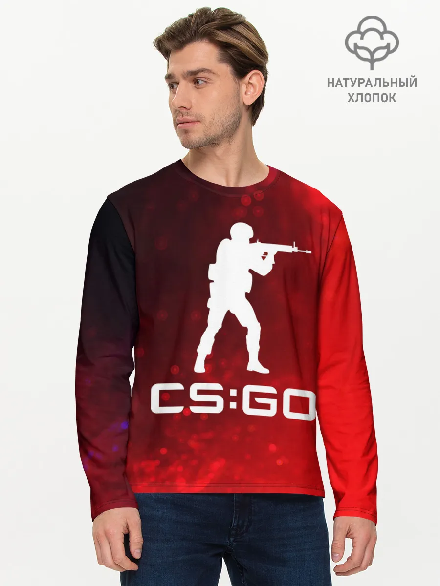 Мужской лонгслив базовый / CS GO | КС ГО