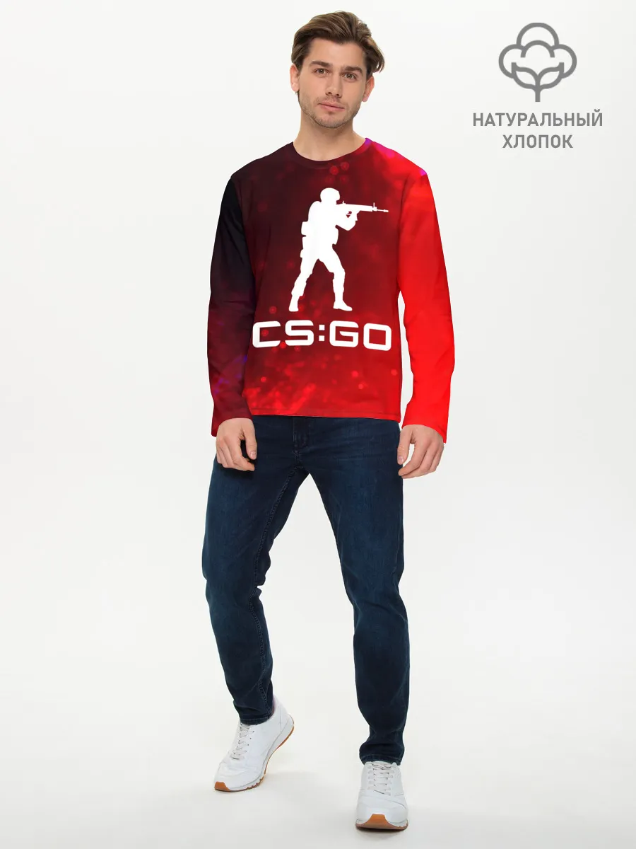 Мужской лонгслив базовый / CS GO | КС ГО