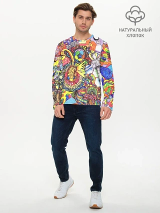 Мужской лонгслив базовый / ПСИХОДЕЛИКА / PSYHODELICA