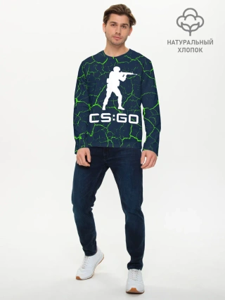 Мужской лонгслив базовый / CS GO | КС ГО