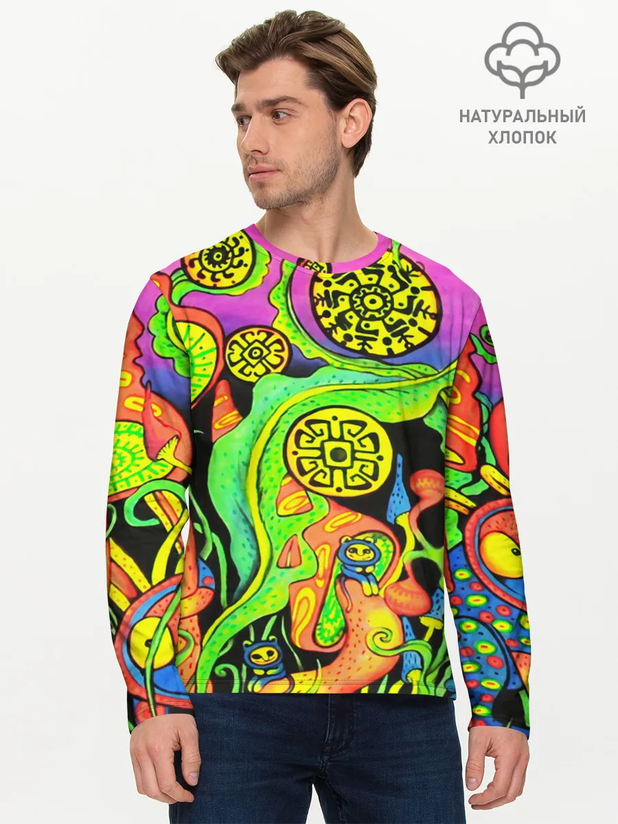 Мужской лонгслив базовый / КИСЛОТА / КИСЛОТНЫЙ