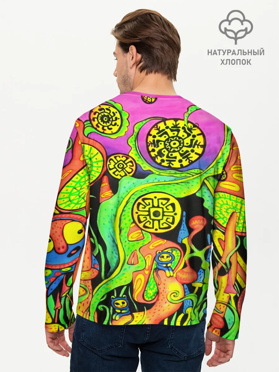 Мужской лонгслив базовый / КИСЛОТА / КИСЛОТНЫЙ