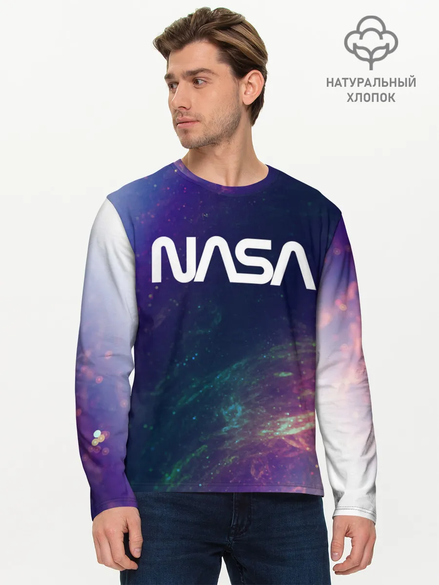 Мужской лонгслив базовый / NASA / НАСА