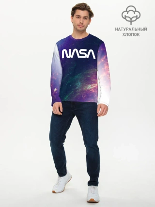 Мужской лонгслив базовый / NASA / НАСА
