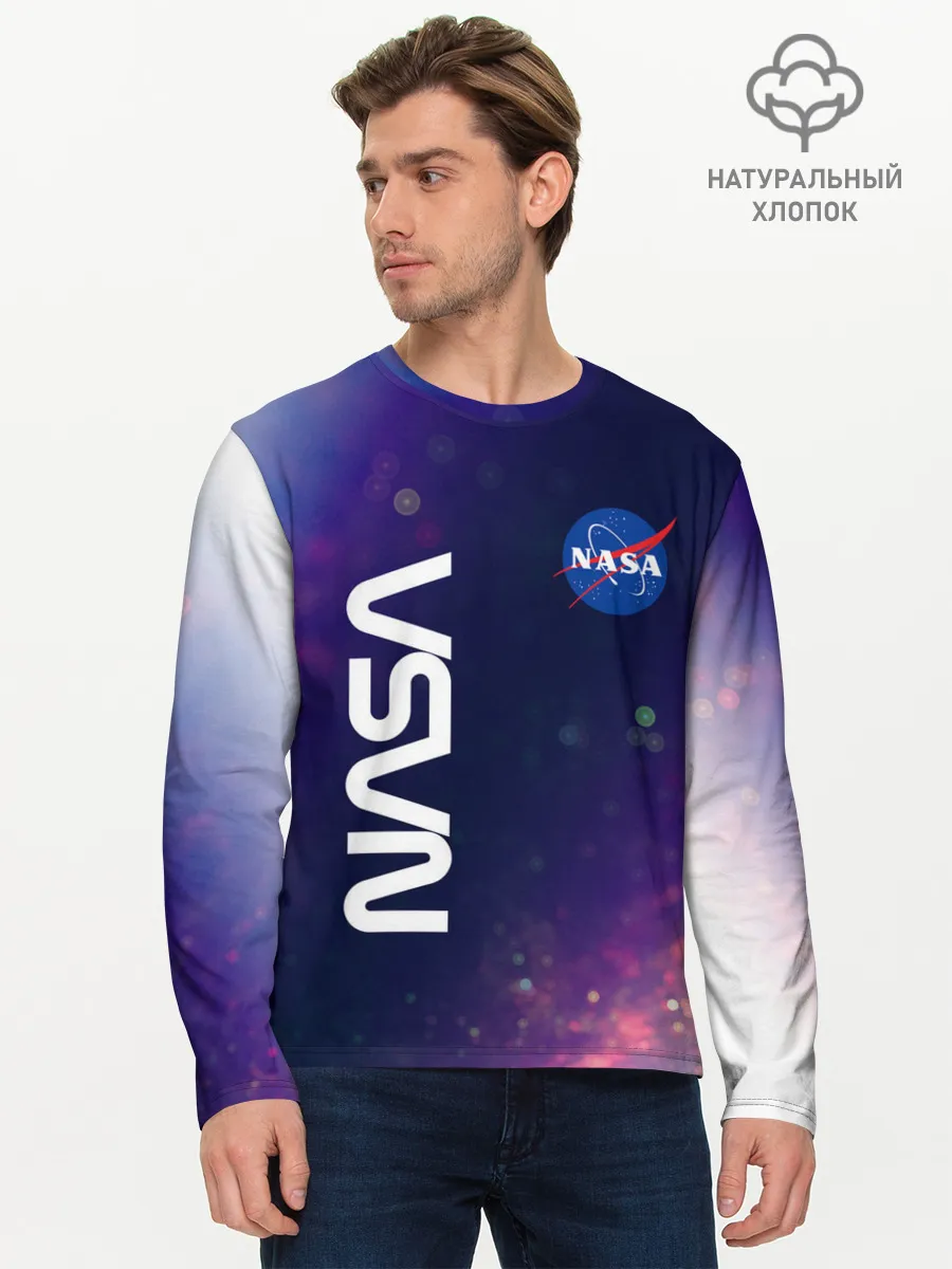 Мужской лонгслив базовый / NASA / НАСА
