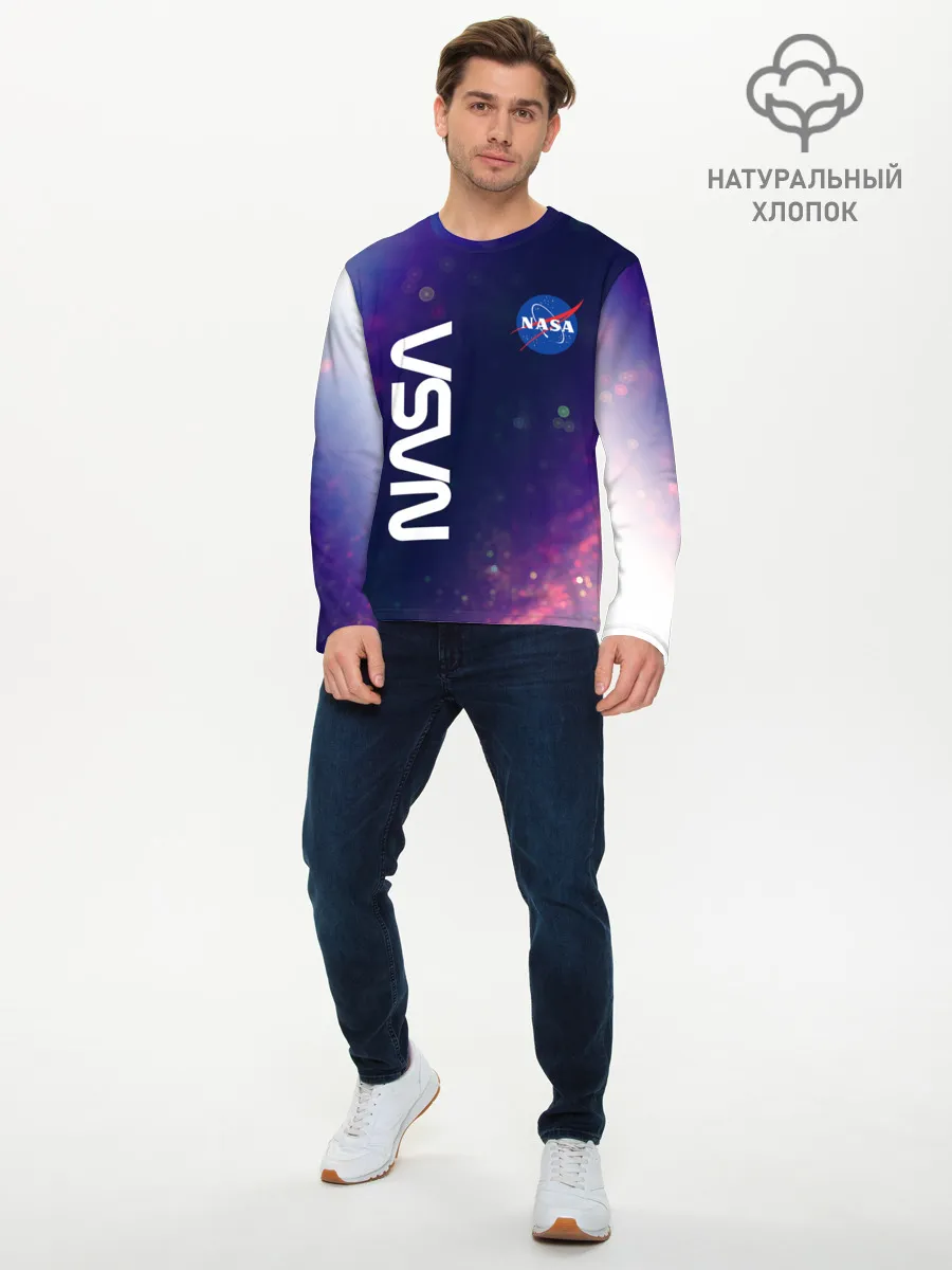 Мужской лонгслив базовый / NASA / НАСА