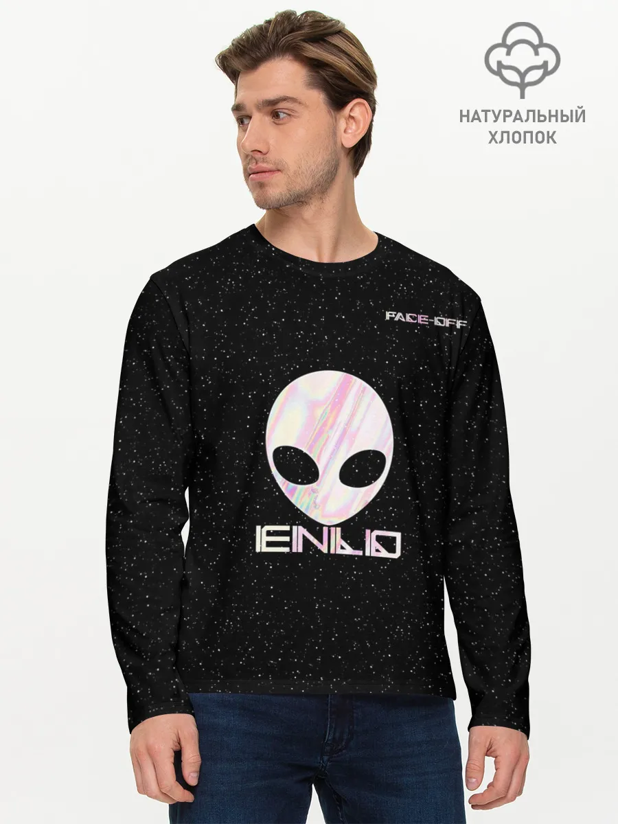 Мужской лонгслив базовый / Face Off-Enlo
