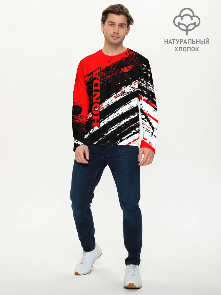 Мужской лонгслив базовый / HONDA