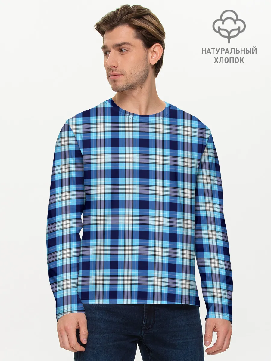 Мужской лонгслив базовый / The Gentlemen Blue