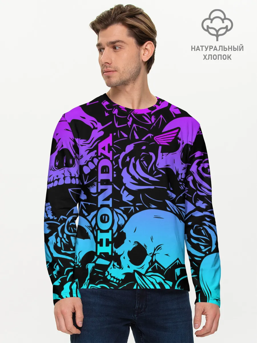 Мужской лонгслив базовый / HONDA