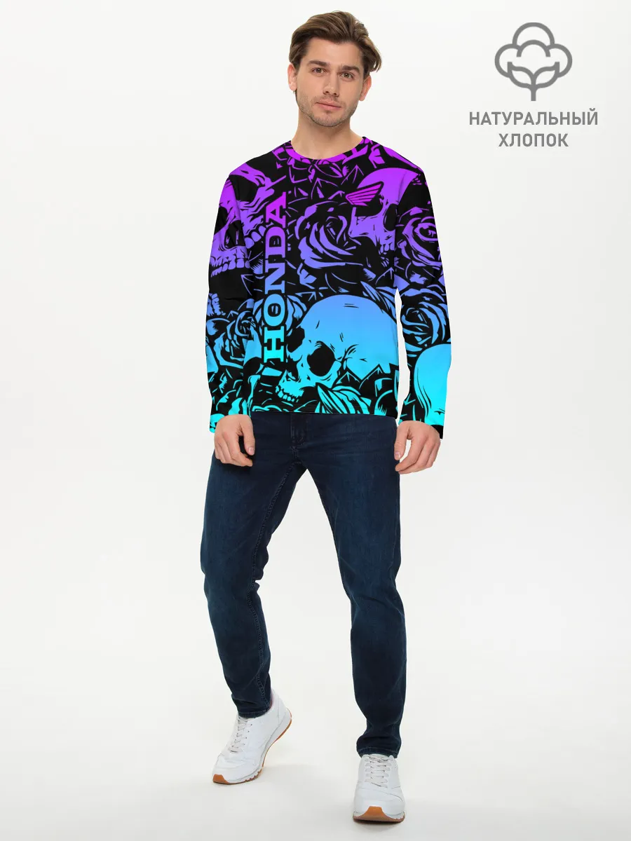 Мужской лонгслив базовый / HONDA