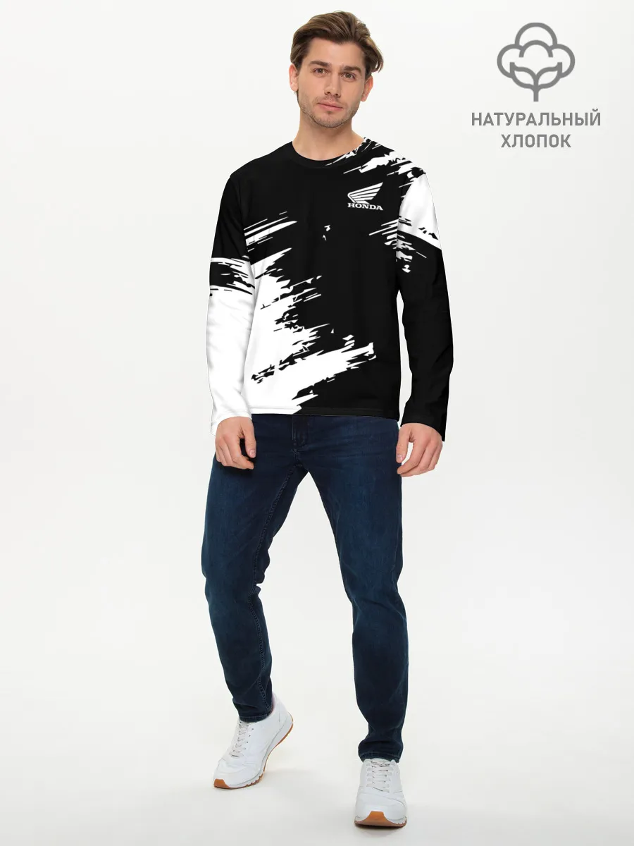 Мужской лонгслив базовый / HONDA
