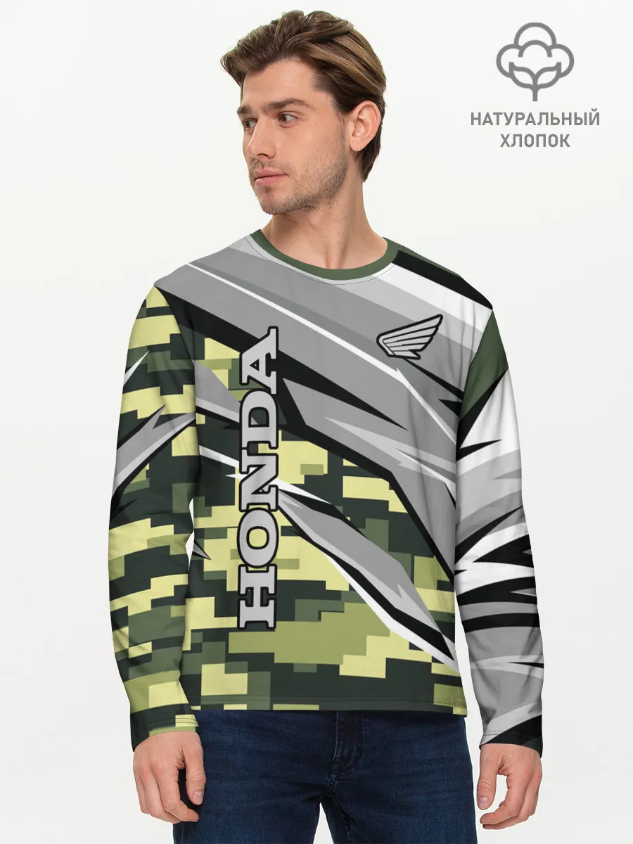 Мужской лонгслив базовый / HONDA