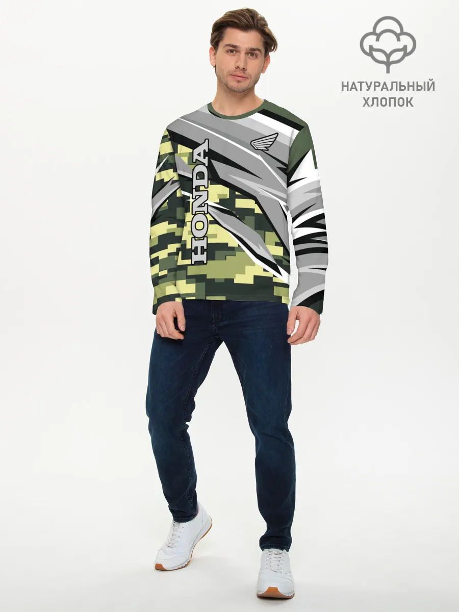 Мужской лонгслив базовый / HONDA