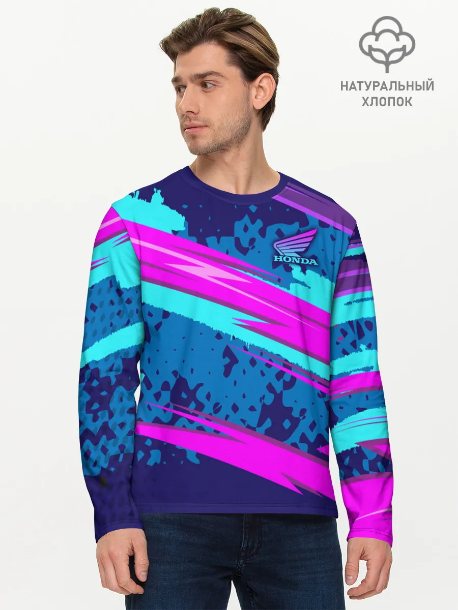 Мужской лонгслив базовый / HONDA