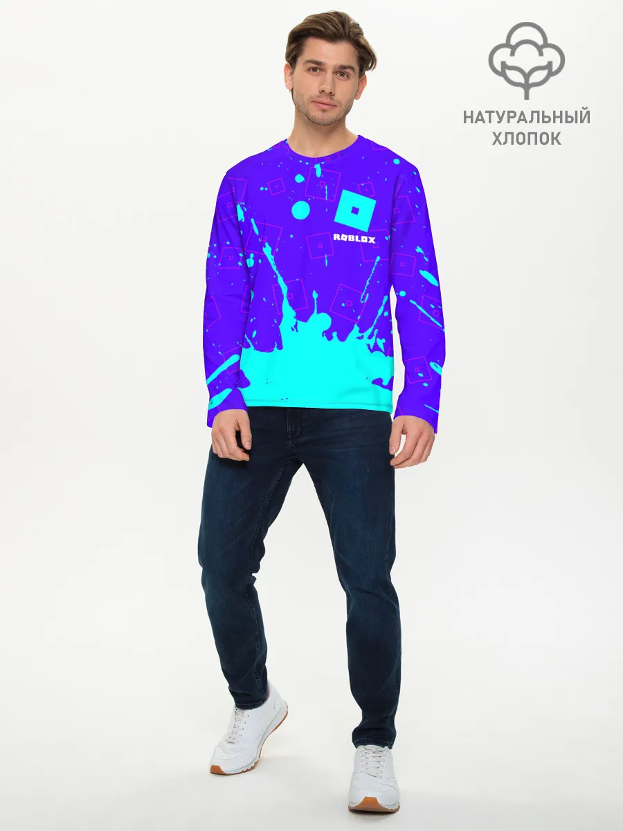 Мужской лонгслив базовый / ROBLOX / РОБЛОКС