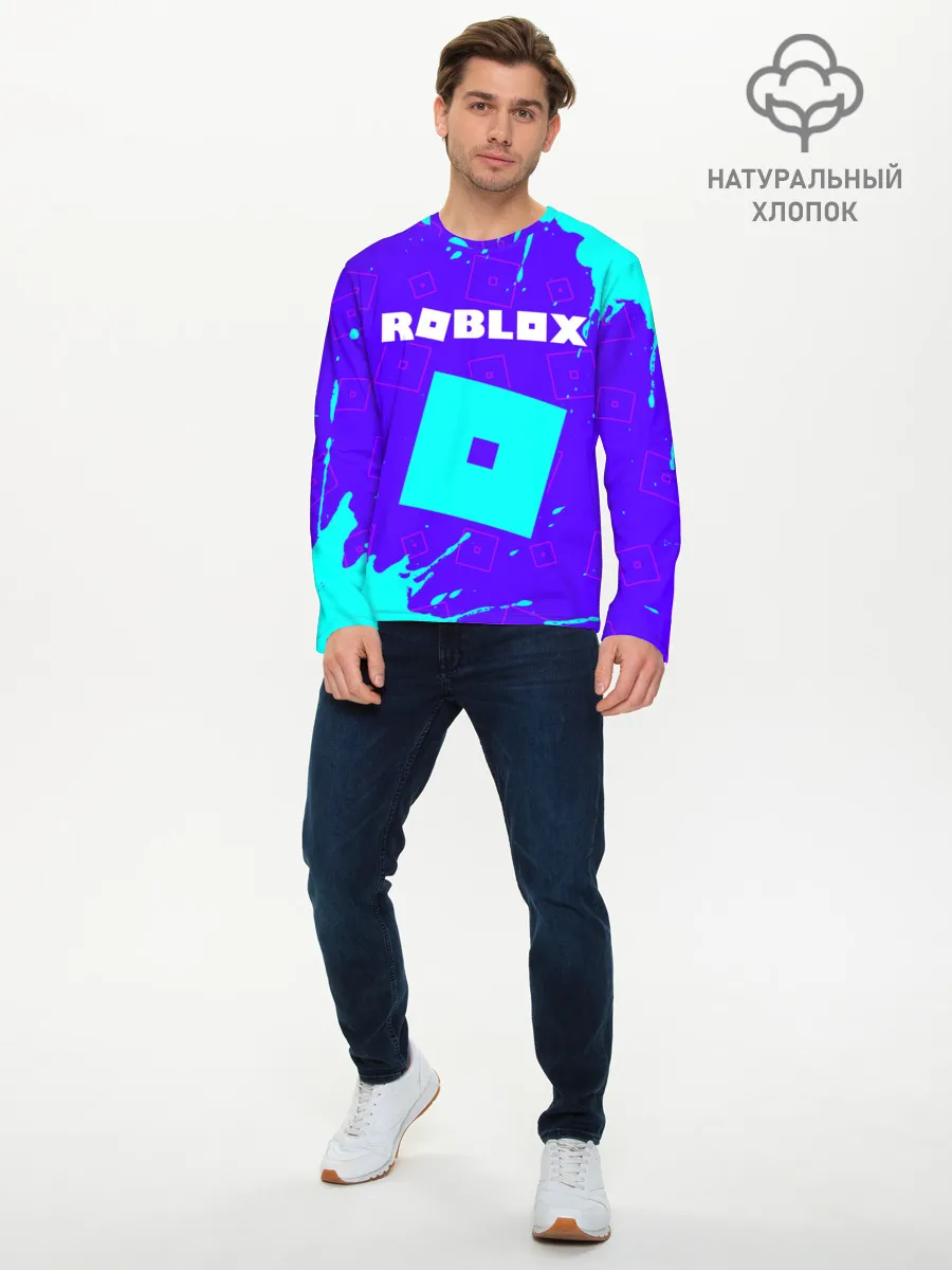 Мужской лонгслив базовый / ROBLOX / РОБЛОКС